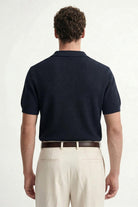 Antioch Lacivert Dokulu Polo Yaka Erkek T-Shirt