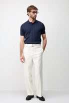 Antioch Lacivert Dokulu Triko Erkek Polo T-Shirt