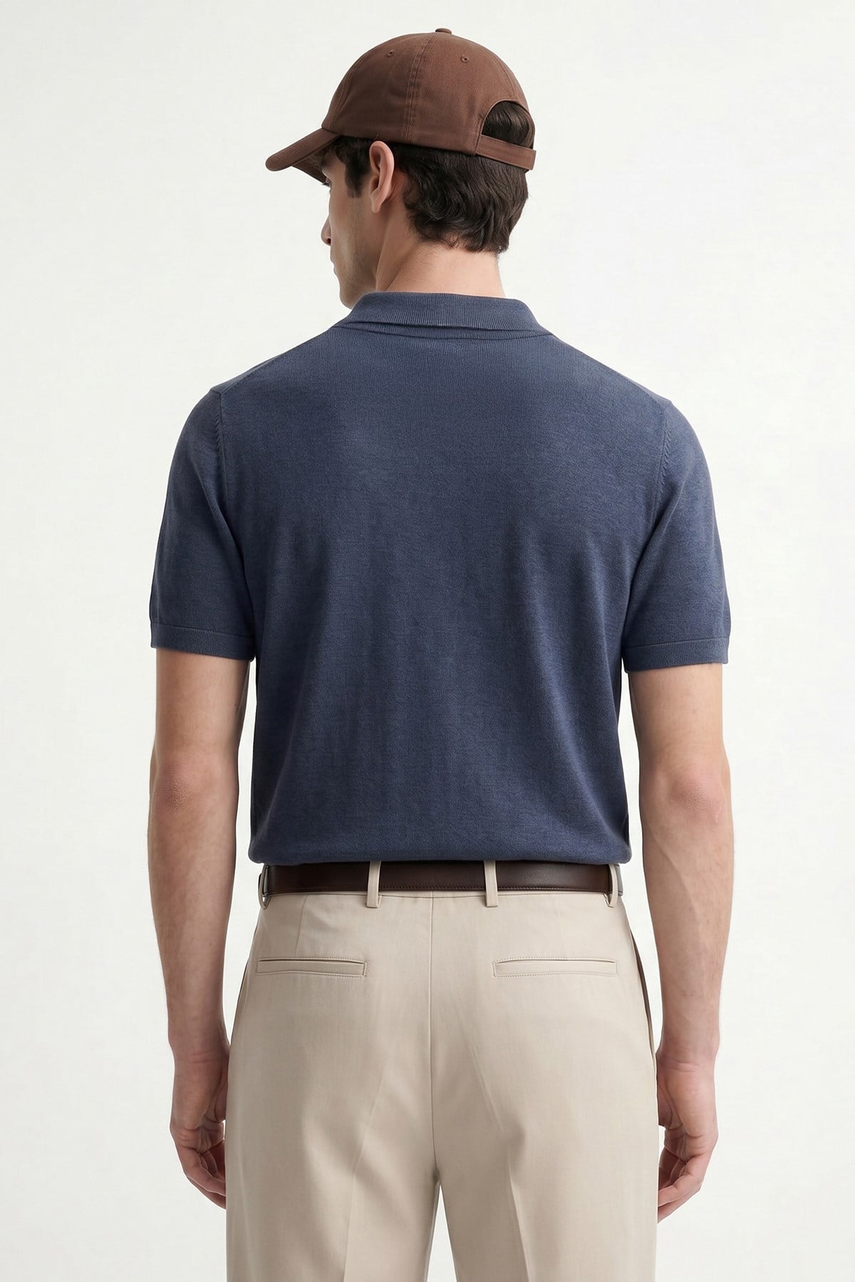 Antioch Lacivert Düğmeli Polo Yaka Erkek T-Shirt - 2