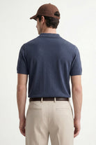 Antioch Lacivert Düğmeli Polo Yaka Erkek T-Shirt - 2