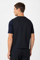 Antioch-Lacivert Erkek Teknik Relax Fit Yelek-Yelek-5-Milagron.com