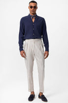 Antioch-Lacivert Hakim Yaka Uzun Kollu Erkek Gömlek-Gömlek-2-Milagron.com