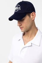 Antioch-Lacivert İşlemeli Erkek Şapka-Şapka-3-Milagron.com