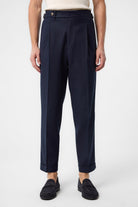 Antioch Lacivert İTalyan Kesim Yüksek Bel Erkek Pantolon