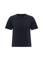Antioch-Lacivert Kadın Bisiklet Yaka Basic T Shirt-T-Shirts-6-Milagron.com