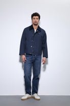 Antioch-Lacivert Kontrast Yaka Erkek Ceket-Ceket-1-Milagron.com