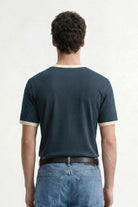 Antioch Lacivert Kontrast Yaka Erkek T-Shirt