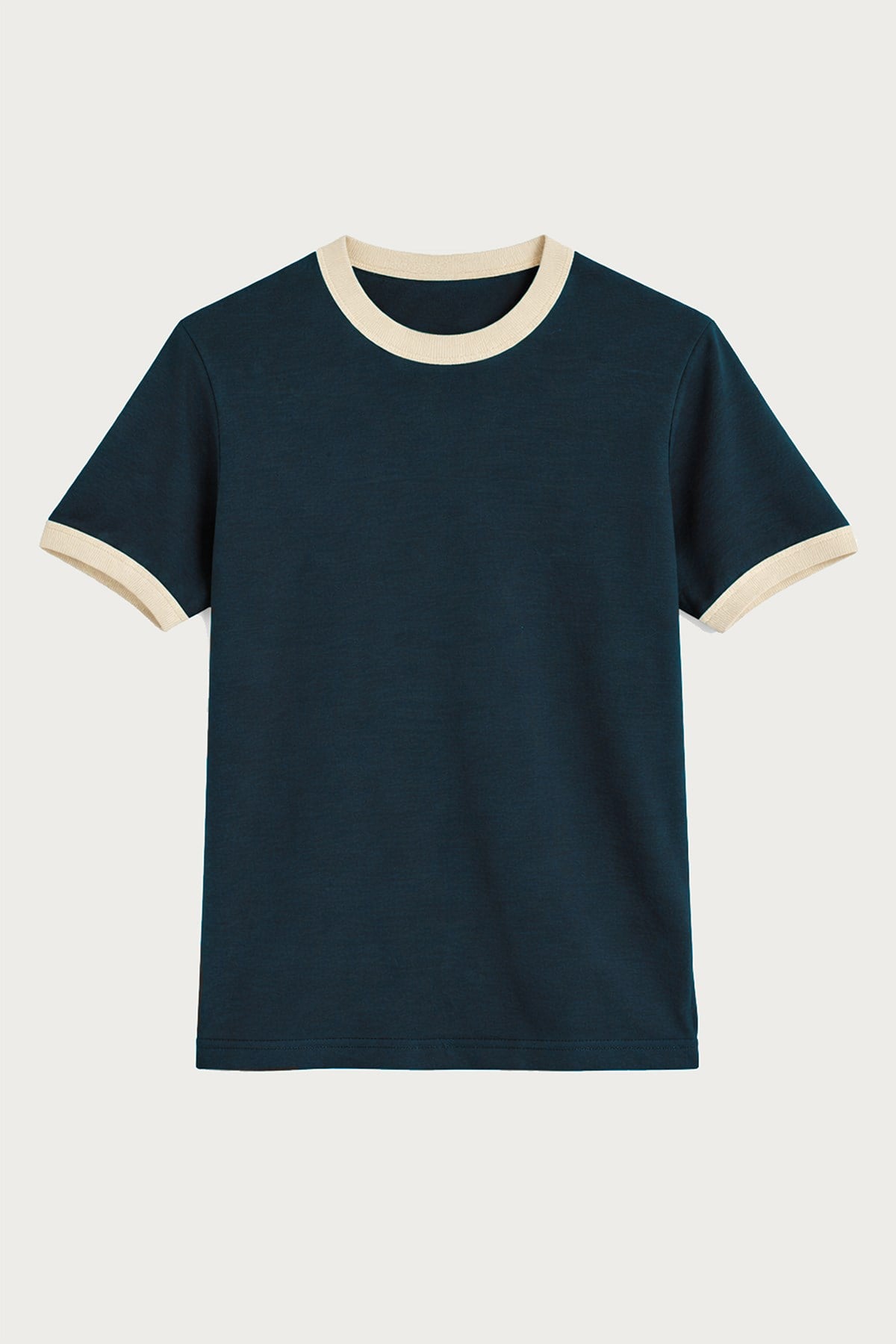 Antioch Lacivert Kontrast Yaka Erkek T-Shirt