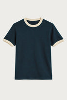 Antioch Lacivert Kontrast Yaka Erkek T-Shirt