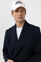 Antioch-Lacivert Kruvaze Kapama Fleto Cepli Erkek Blazer Ceket-Blazer Ceket-4-Milagron.com