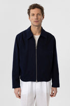 Antioch-Lacivert Mevsimlik Relax Fit Erkek Mont-Mont-1-Milagron.com