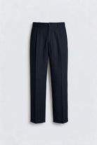 Antioch Lacivert Pileli Relaxed Fit Erkek Pantolon