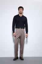 Antioch-Lacivert Polo Yaka Erkek Kazak-Kazak-1-Milagron.com