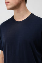 Antioch Lacivert Premium Dokulu Erkek T-Shirt