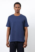 Antioch-Lacivert Regular Fit Basic Erkek T Shirt-T-Shirt-2-Milagron.com