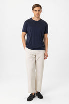 Antioch Lacivert Regular Fit Modal Teknik Kumaş Erkek T-Shirt