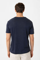 Antioch-Lacivert Regular Fit Modal Teknik Kumaş Erkek T Shirt-T-Shirts-5-Milagron.com