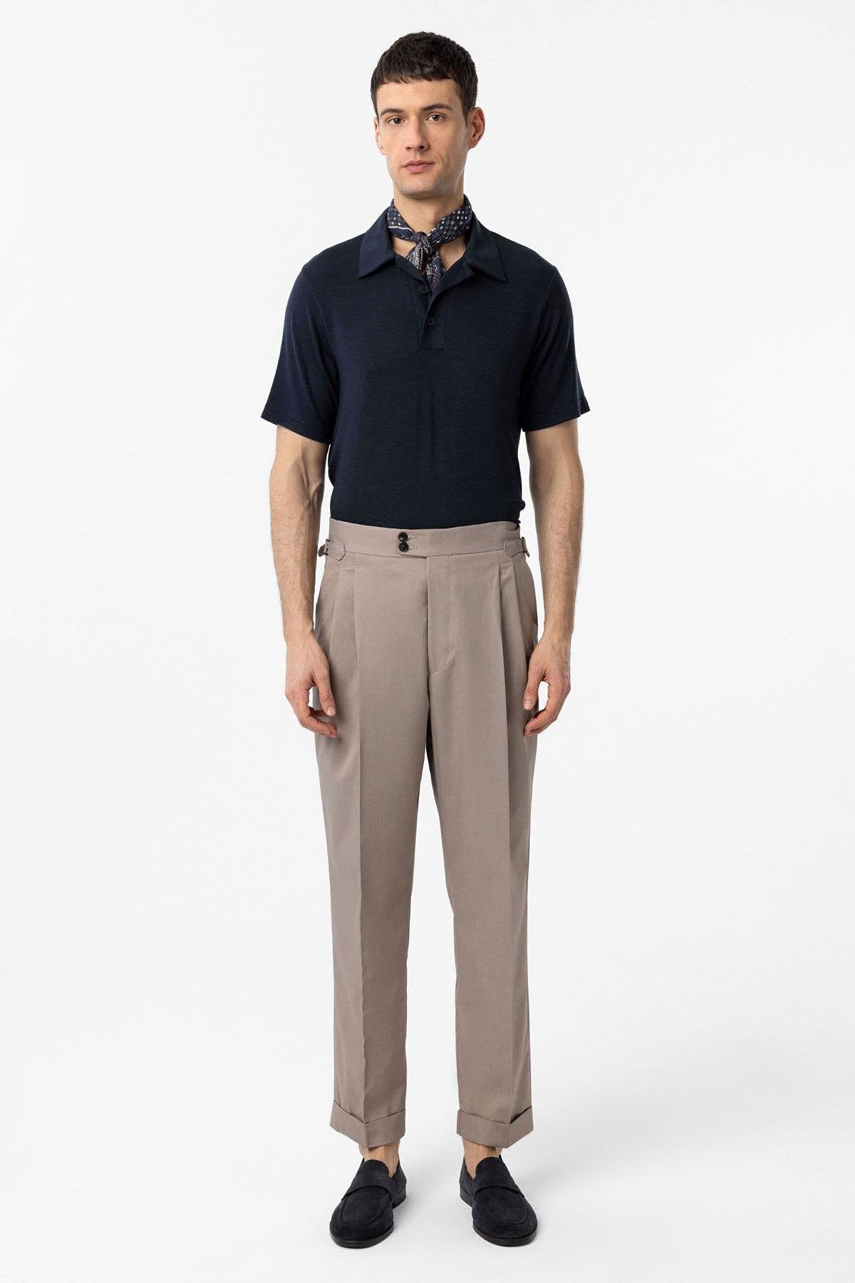 Antioch-Lacivert Regular Fit Polo Yaka Erkek T Shirt-T-Shirts-2-Milagron.com