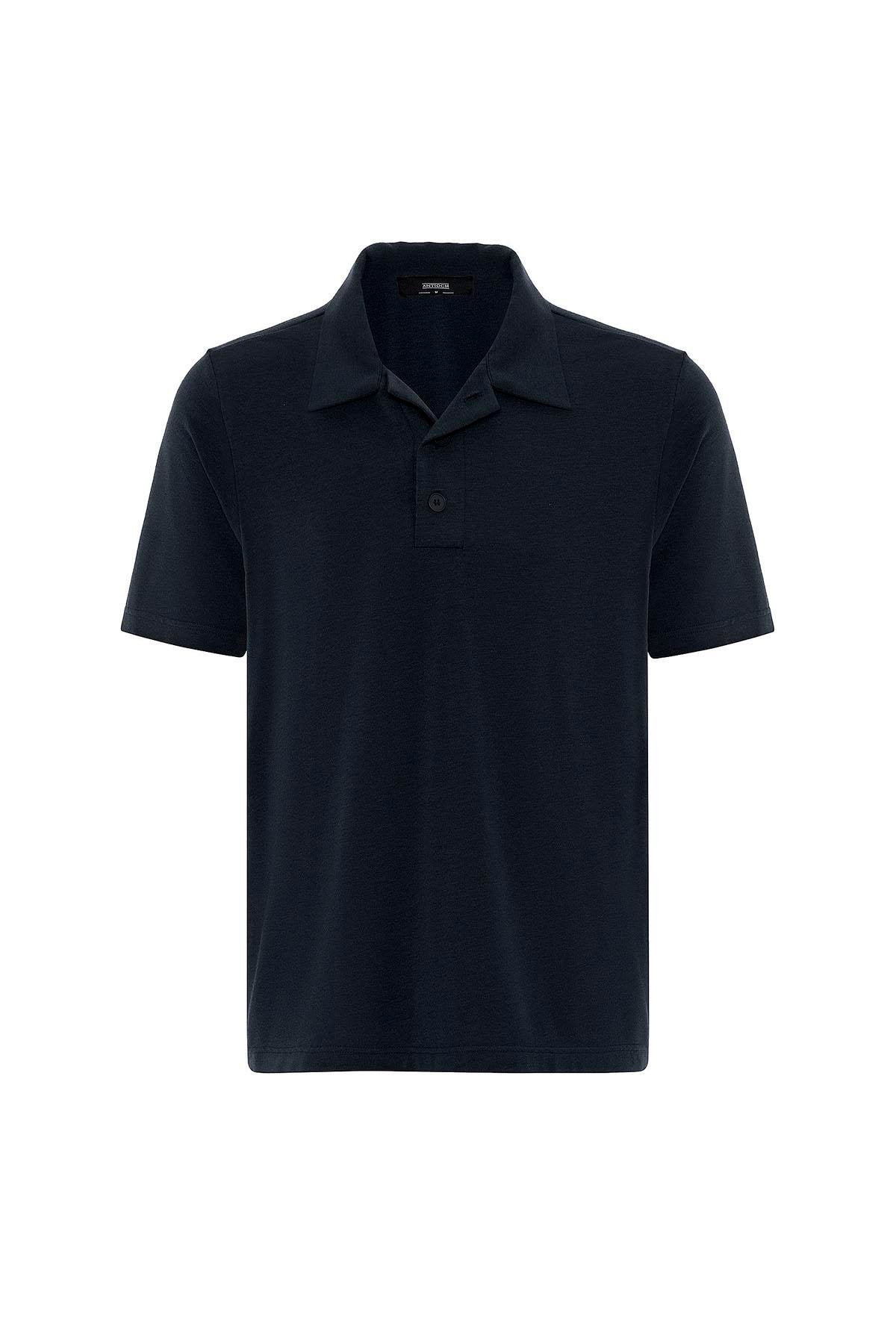 Antioch-Lacivert Regular Fit Polo Yaka Erkek T Shirt-T-Shirts-6-Milagron.com