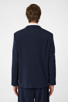 Antioch-Lacivert Relax Fit Kruvaze Erkek Blazer Ceket-Blazer Ceket-5-Milagron.com