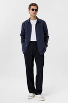 Antioch-Lacivert Relax Fit Modal Kumaş Erkek Gömlek-Gömlek-2-Milagron.com