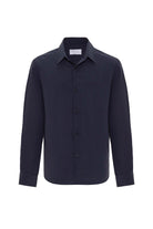 Antioch-Lacivert Relax Fit Modal Kumaş Erkek Gömlek-Gömlek-7-Milagron.com