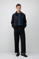 Antioch Lacivert Relaxed Fit Baharlık Erkek Mont