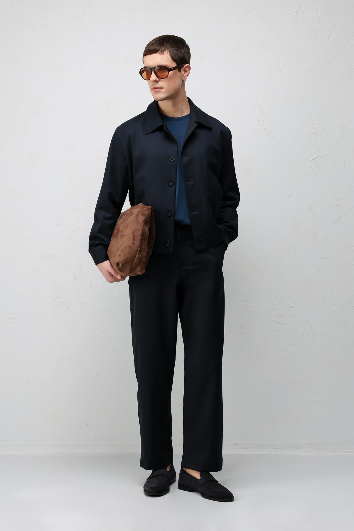 Antioch Lacivert Relaxed Fit Baharlık Erkek Mont