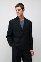 Antioch Lacivert Relaxed Fit Erkek Blazer Ceket