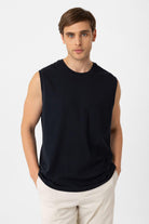 Antioch Lacivert Relaxed Fit Erkek Kolsuz T-Shirt