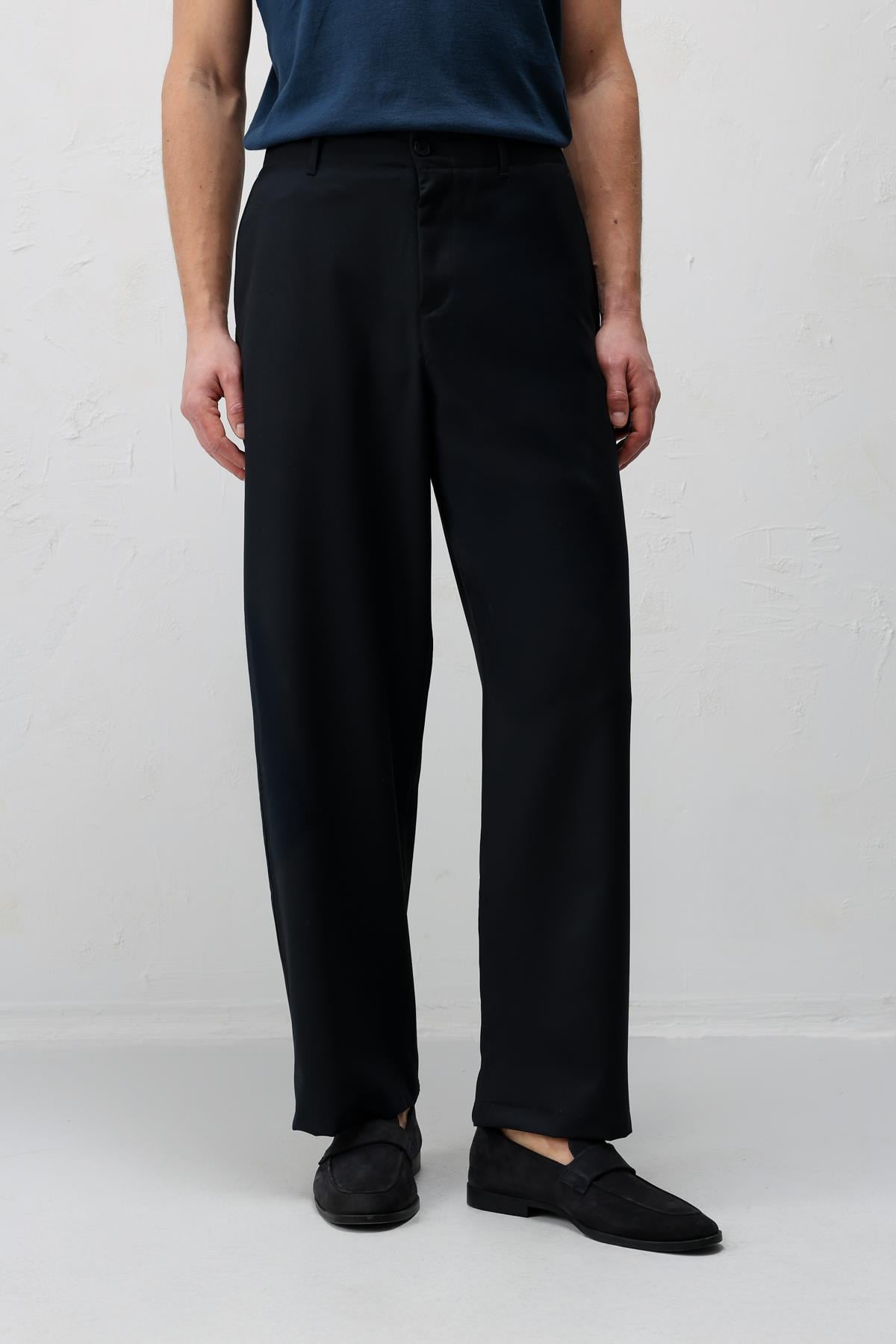 Antioch Lacivert Relaxed Fit Erkek Pantolon