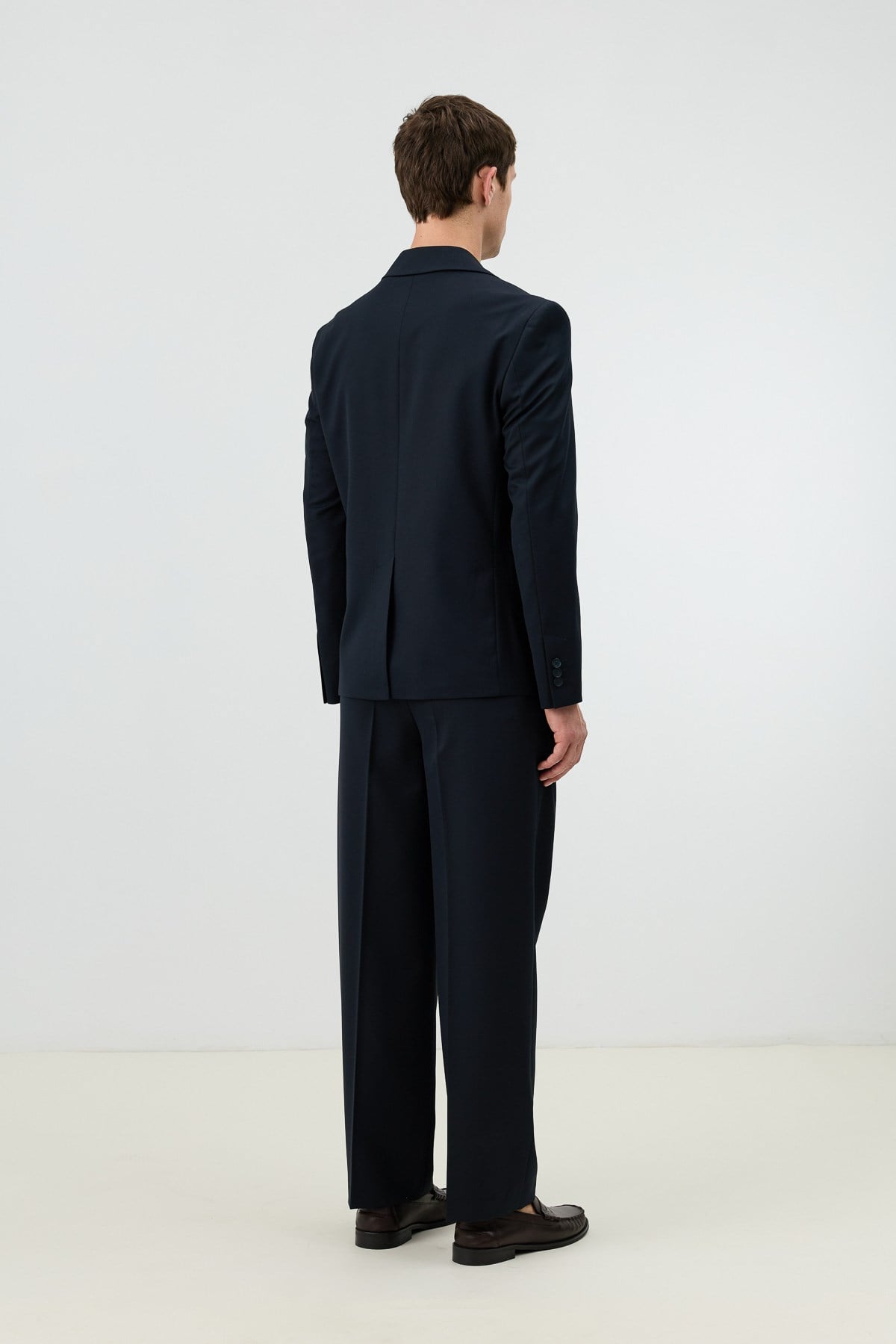 Antioch Lacivert Relaxed Kruvaze Erkek Blazer Ceket
