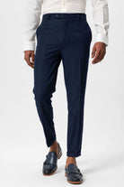 Antioch-Lacivert Slim Fit Duble Paça Erkek Pantolon-Pantolon-2-Milagron.com