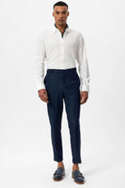 Antioch-Lacivert Slim Fit Duble Paça Erkek Pantolon-Pantolon-3-Milagron.com