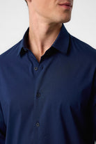 Antioch-Lacivert Slim Fit Erkek Gömlek-Gömlek-5-Milagron.com