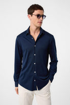 Antioch-Lacivert Slim Fit Erkek Gömlek-Gömlek-7-Milagron.com