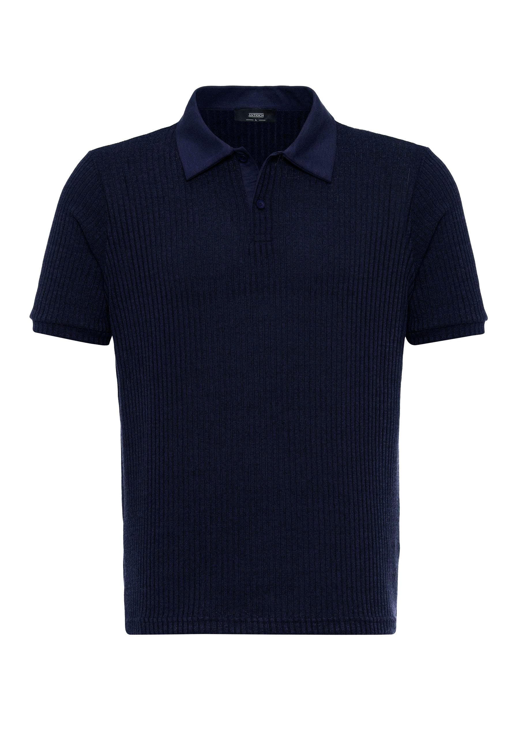 Antioch-Lacivert Slim Fit Polo Yaka Erkek T Shirt-T-Shirts-7-Milagron.com