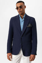 Antioch-Lacivert Torba Cepli Astarsız Erkek Blazer Ceket-Ceket-1-Milagron.com