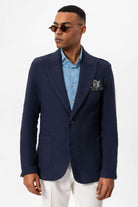 Antioch-Lacivert Torba Cepli Astarsız Erkek Blazer Ceket-Ceket-2-Milagron.com