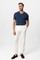 Antioch-Lacivert V Yaka Basic Erkek T Shirt-T-Shirts-2-Milagron.com