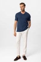 Antioch-Lacivert V Yaka Basic Erkek T Shirt-T-Shirts-3-Milagron.com