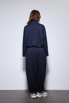 Antioch-Lacivert Volümlü Ceket Ve Paça Lastikli Eşofman Takım-Takım-6-Milagron.com