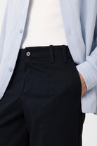 Antioch-Lacivert Yüksek Bel Straight Fit Erkek Pantolon-Kumaş Pantolon-8-Milagron.com