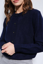 Antioch-Lacivert Yumuşak Dokulu Hırka-Kazak & Triko-8-Milagron.com