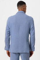 Antioch-Mavi Astarsız Torba Cepli Erkek Blazer Ceket-Blazer Ceket-6-Milagron.com