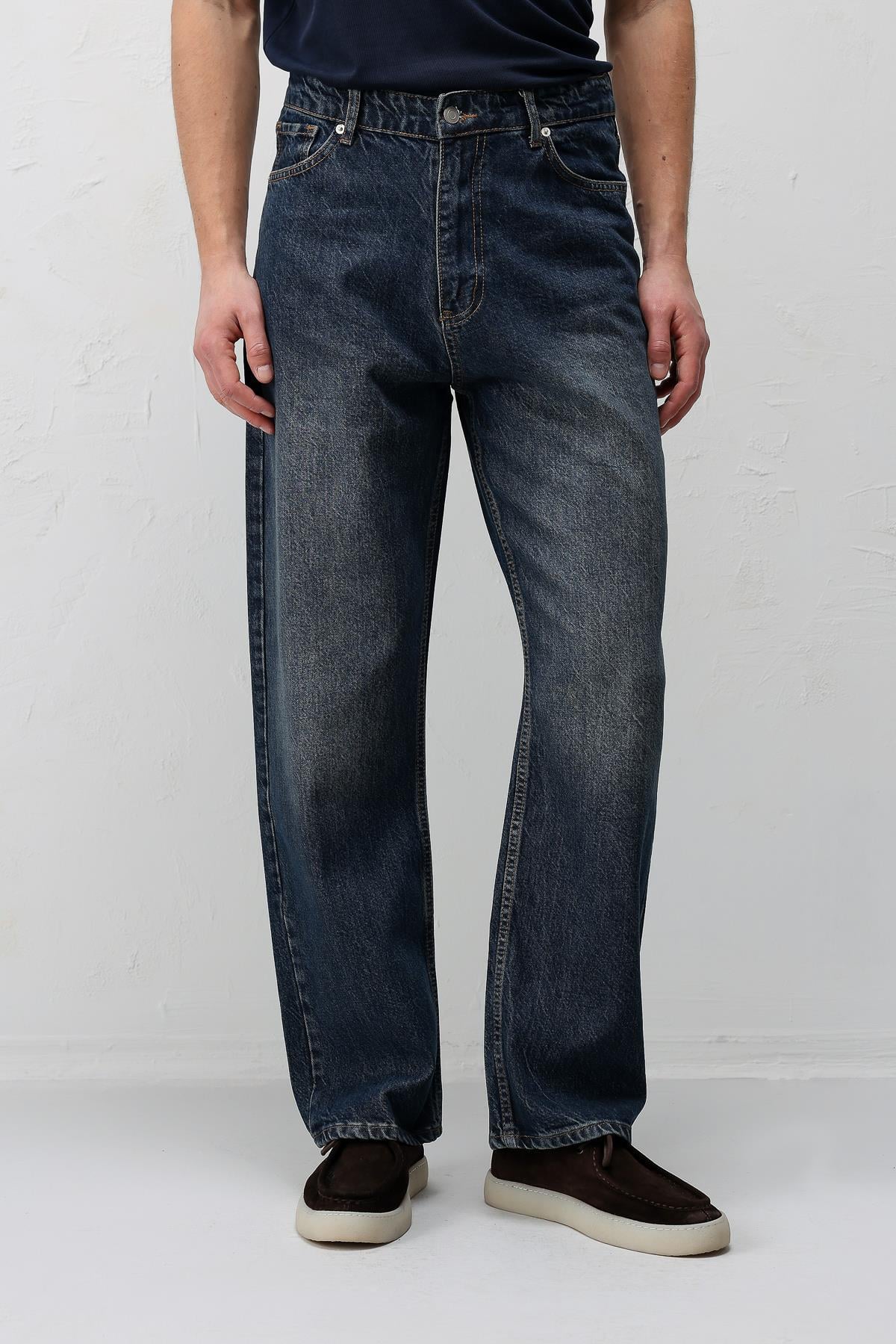 Antioch Mavi Baggy Fit Erkek Jean