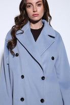 Antioch-Antioch Mavi Kruvaze Kadın Kaban-Kaban-4-Milagron.com