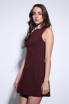 Antioch-Antioch Mürdüm Kadın Mini Elbise-Elbise-3-Milagron.com