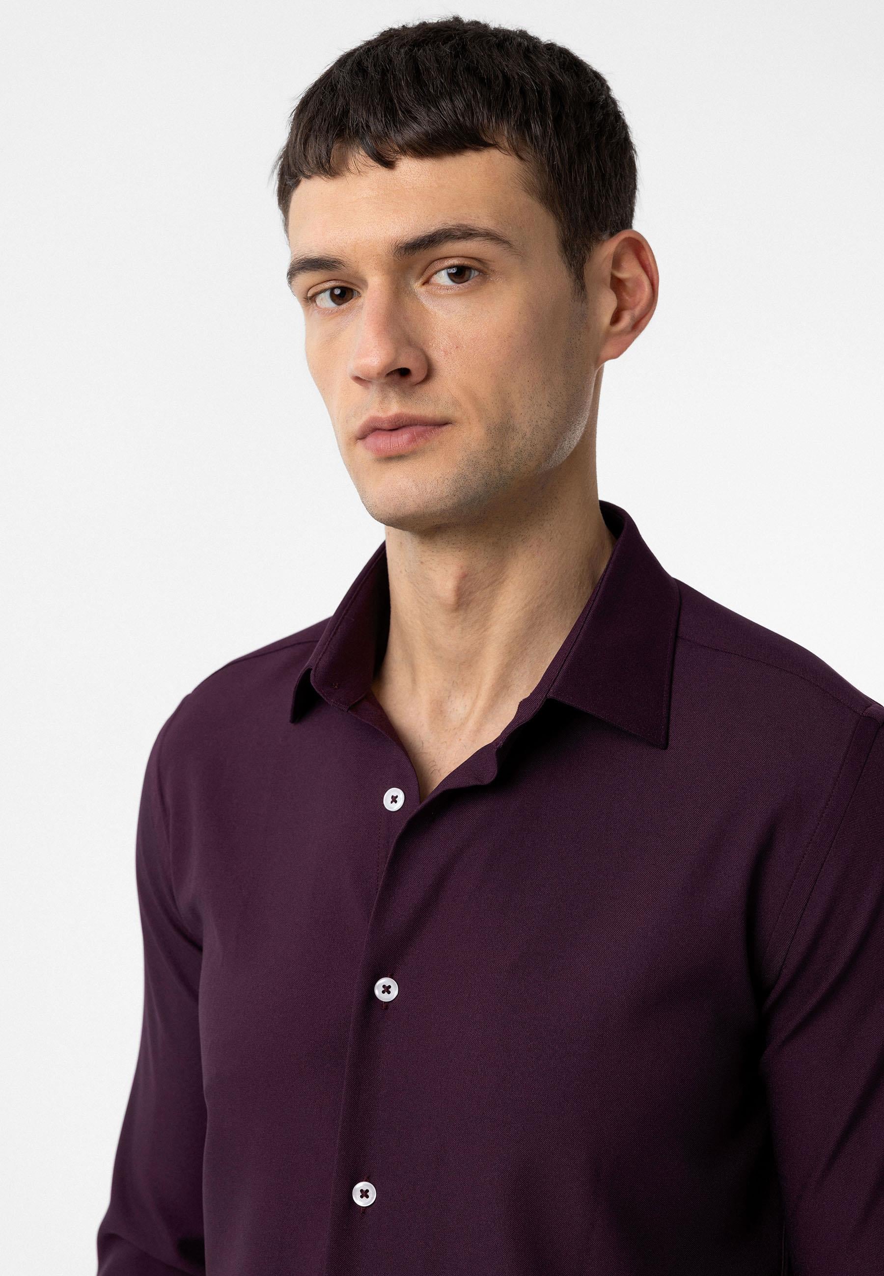 Antioch Mürdüm Slim Fit Erkek Gömlek