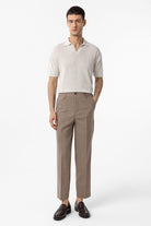 Antioch-Natur Polo Yaka Dokulu Erkek Triko T Shirt-T-Shirts-2-Milagron.com